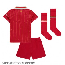 Camisa de time de futebol Liverpool Replicas 1º Equipamento Infantil 2024-25 Manga Curta (+ Calças curtas)
